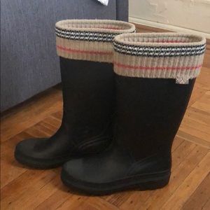 Rain boots with sock